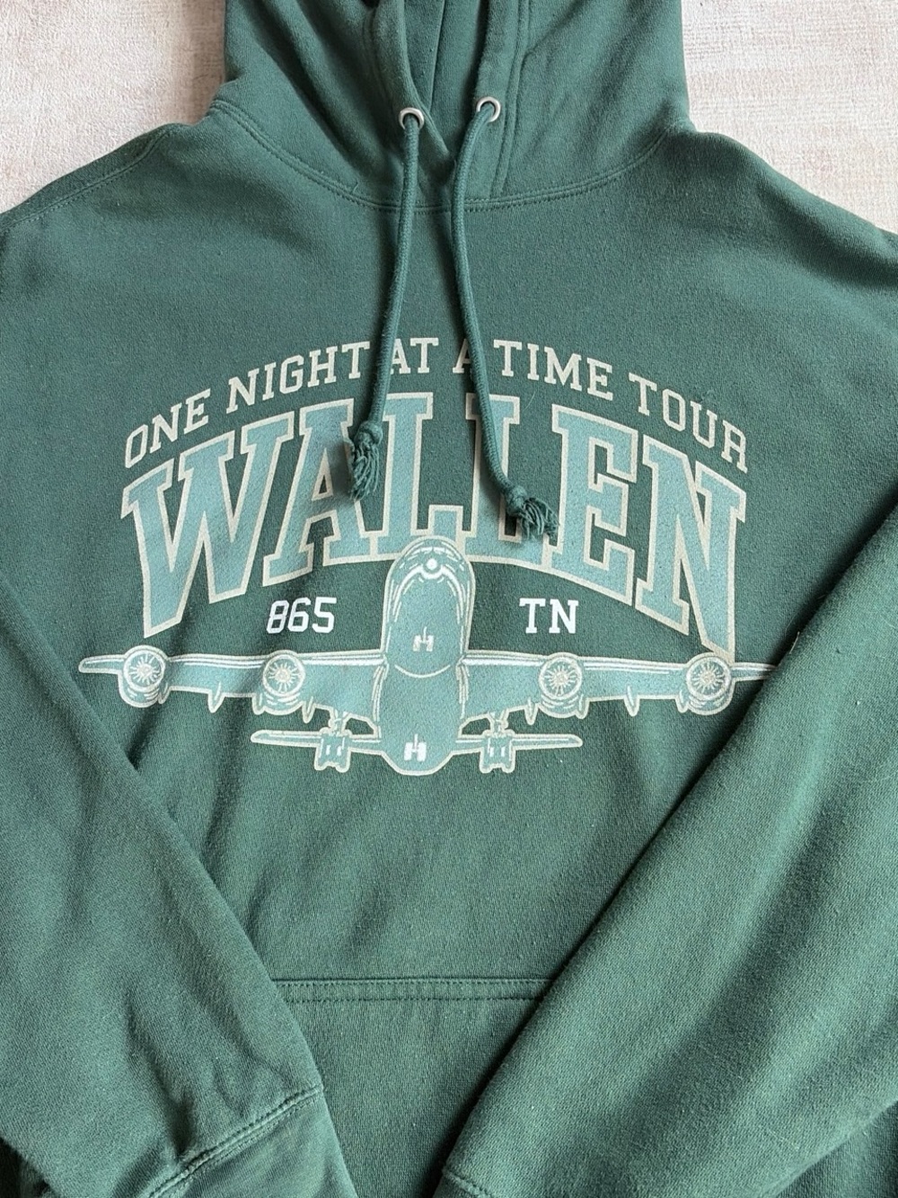 Wallen 'One Night at a Time Tour' Green Hoodie